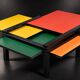 Table basse Bernard Vuarnesson modèle Hexa 1980