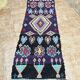 Vintage Boucherouite hallway runner: Moroccan Berber rug
