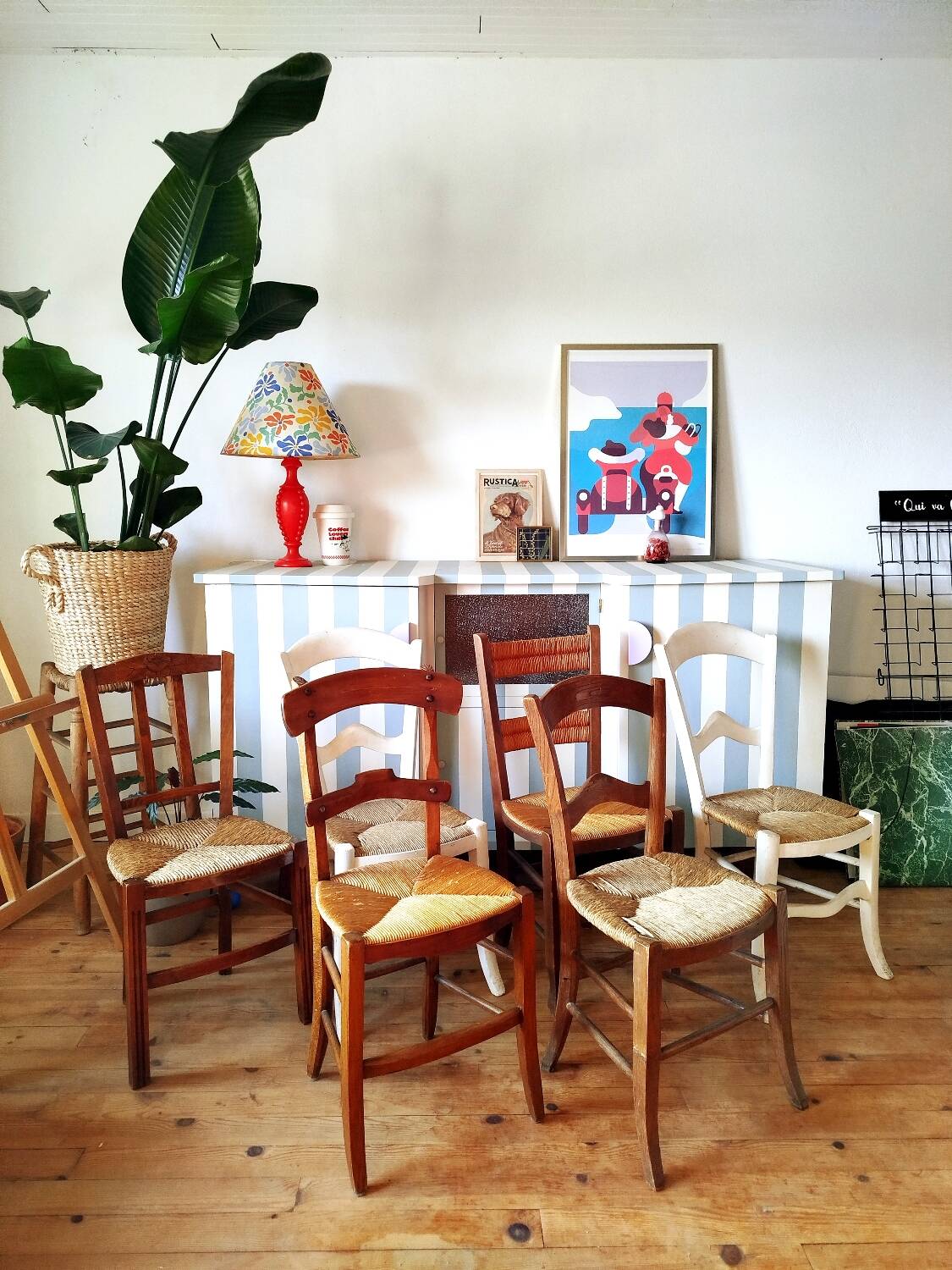 Set of 6 antique chairs