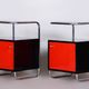 Bauhaus Bedside Tables attributed to Vichr & Spol, 1930s, Set of 2