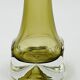 Soliflore Ingrid Glas design Kurt Wokan vert olive