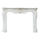 Louis XV Style Fireplace In Carrara Marble, Circa 1880