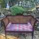 petite banquette ou Love  Seat en Acojou Vers 1860