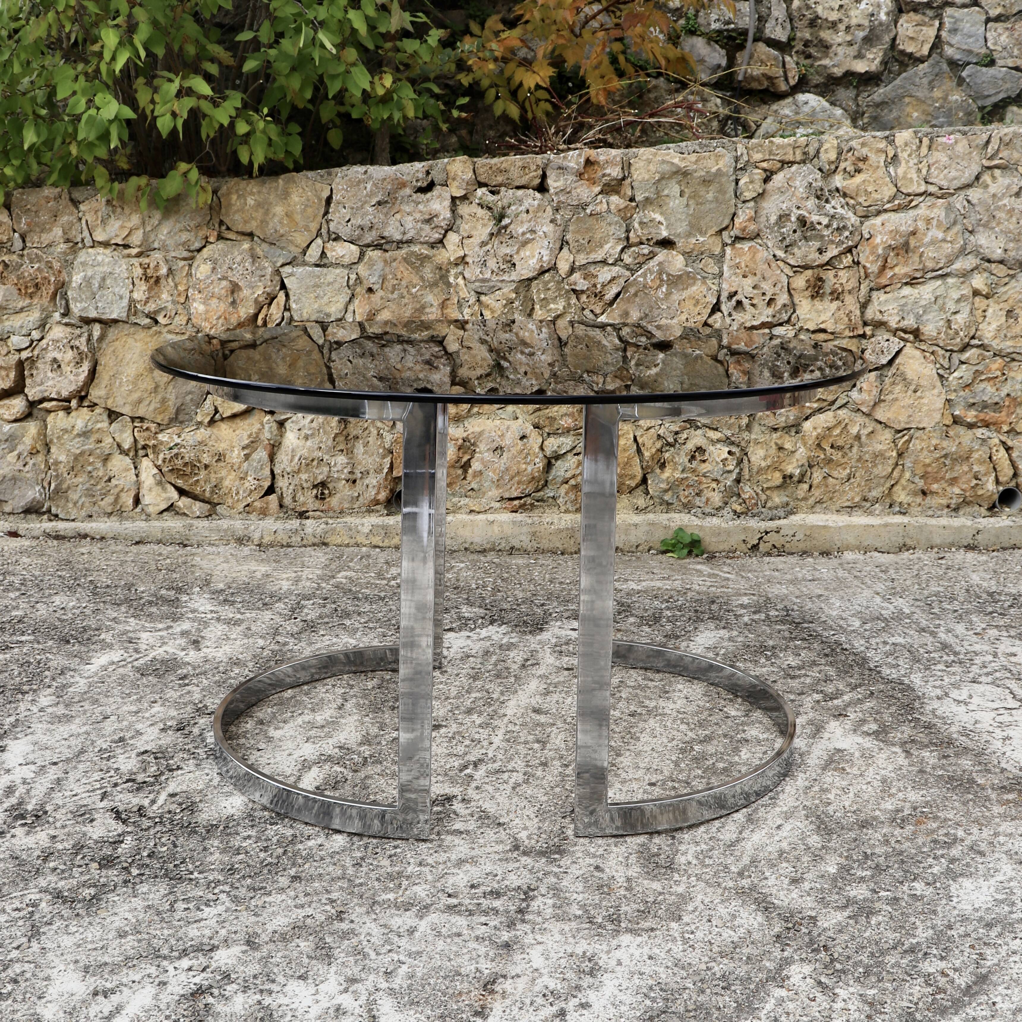 Mauro Pasquineli's circle line table for Steiner 1970