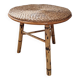 Rattan and rope coffee table