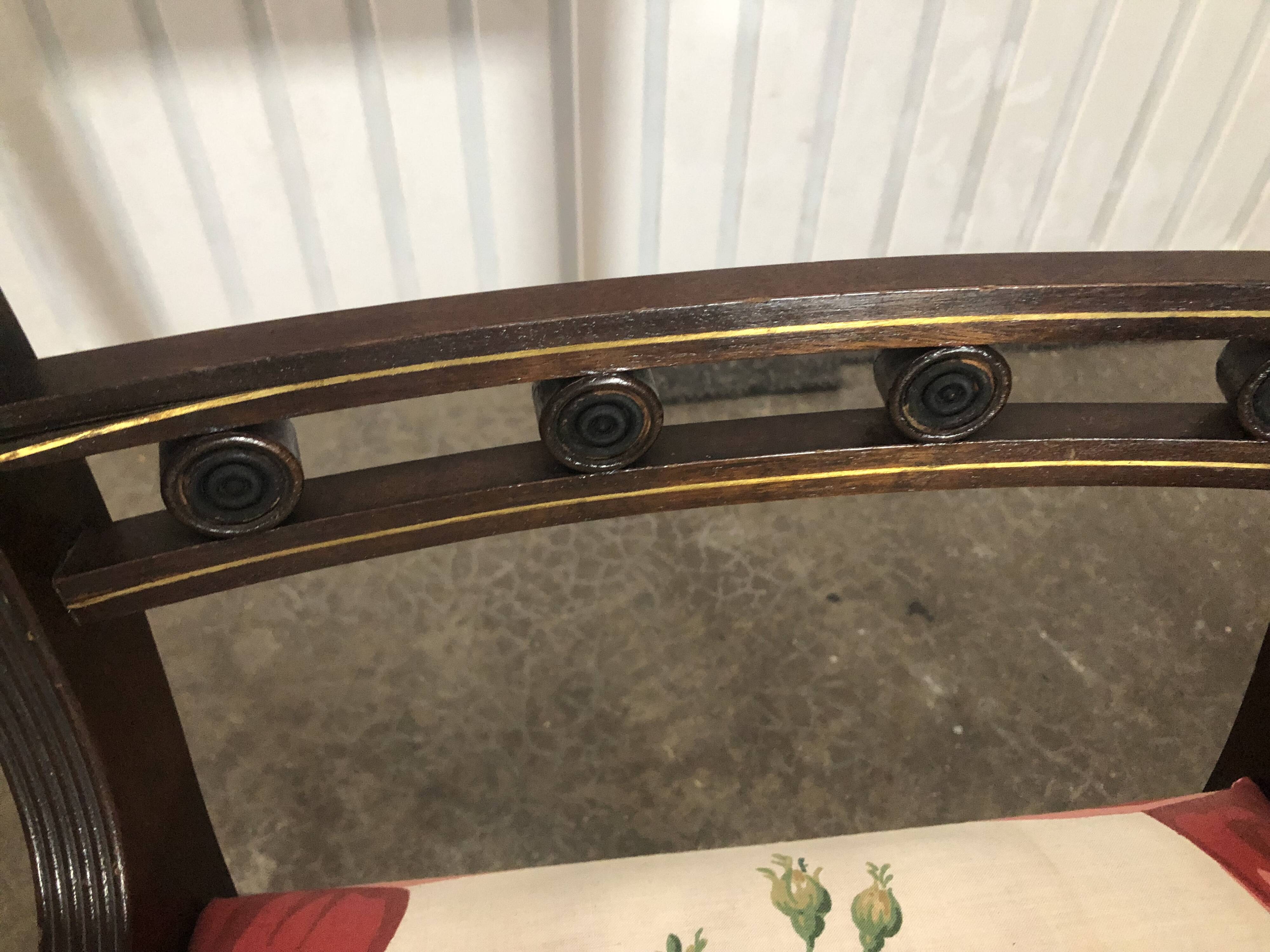 Pair of english bridge chairs