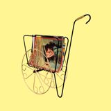 Vintage Scoubidou Magazine Rack 60's