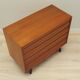 Commode en teck, design danois, années 1970, production : Danemark