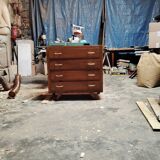 Commode 4 tiroirs vintage 1950s