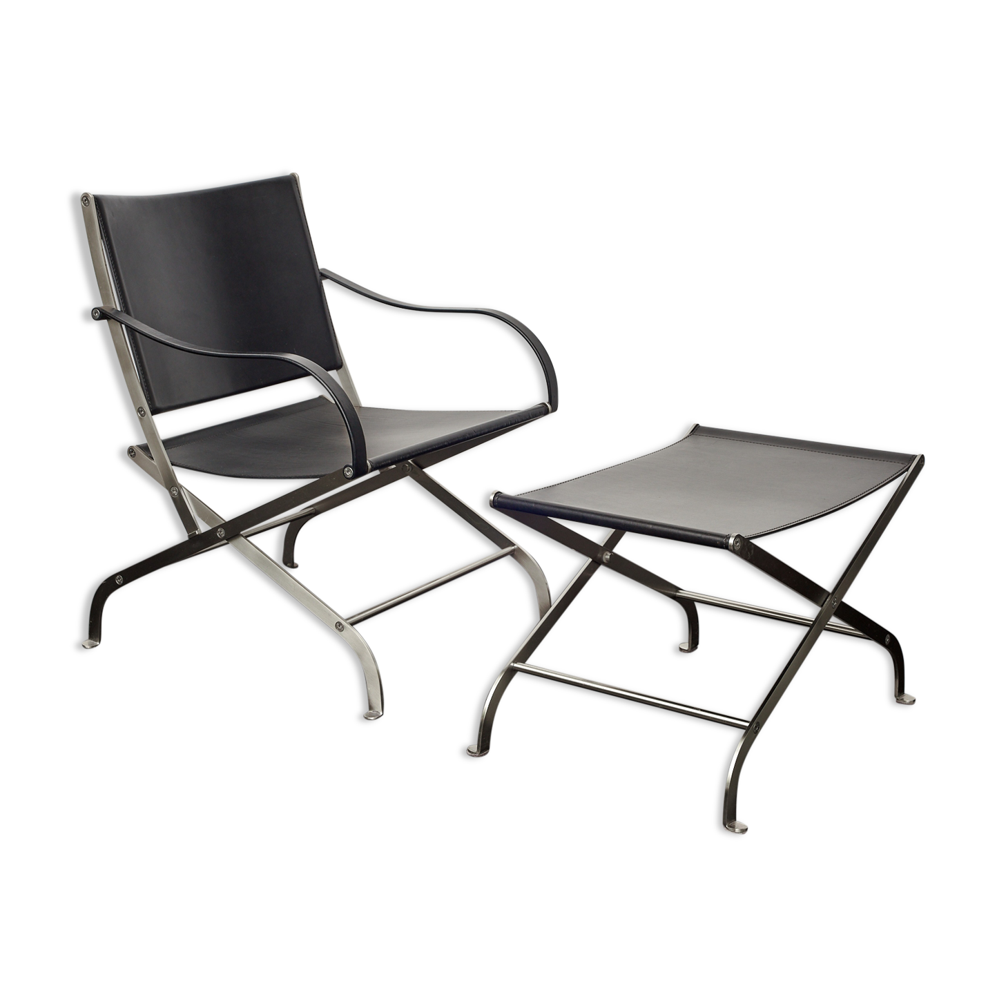 Carlotta armchair & footstool designed by Antonio Citterio for Flexform in 1997