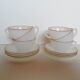 6 cups arcopal white opaline