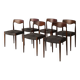 Set of 6 Scandinavian teak chairs – 1960s