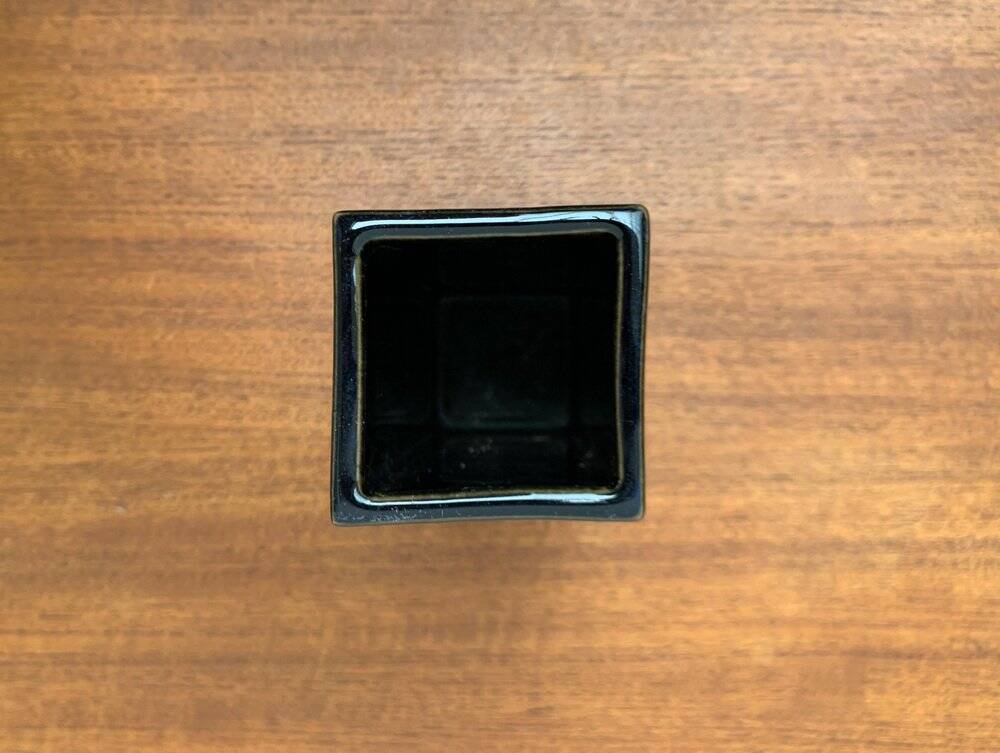 Vintage 1970s minimalist Japanese studio pottery vase from Tokoname.