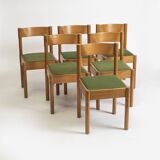 Set of 6 'Box' dining chairs in Magistretti style, Poland, 1970s