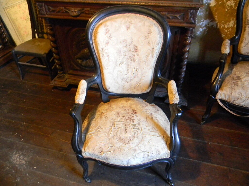 Bench and chairs style Napoleon III