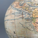 Terrestrial globe world map geographer Forest XIXth