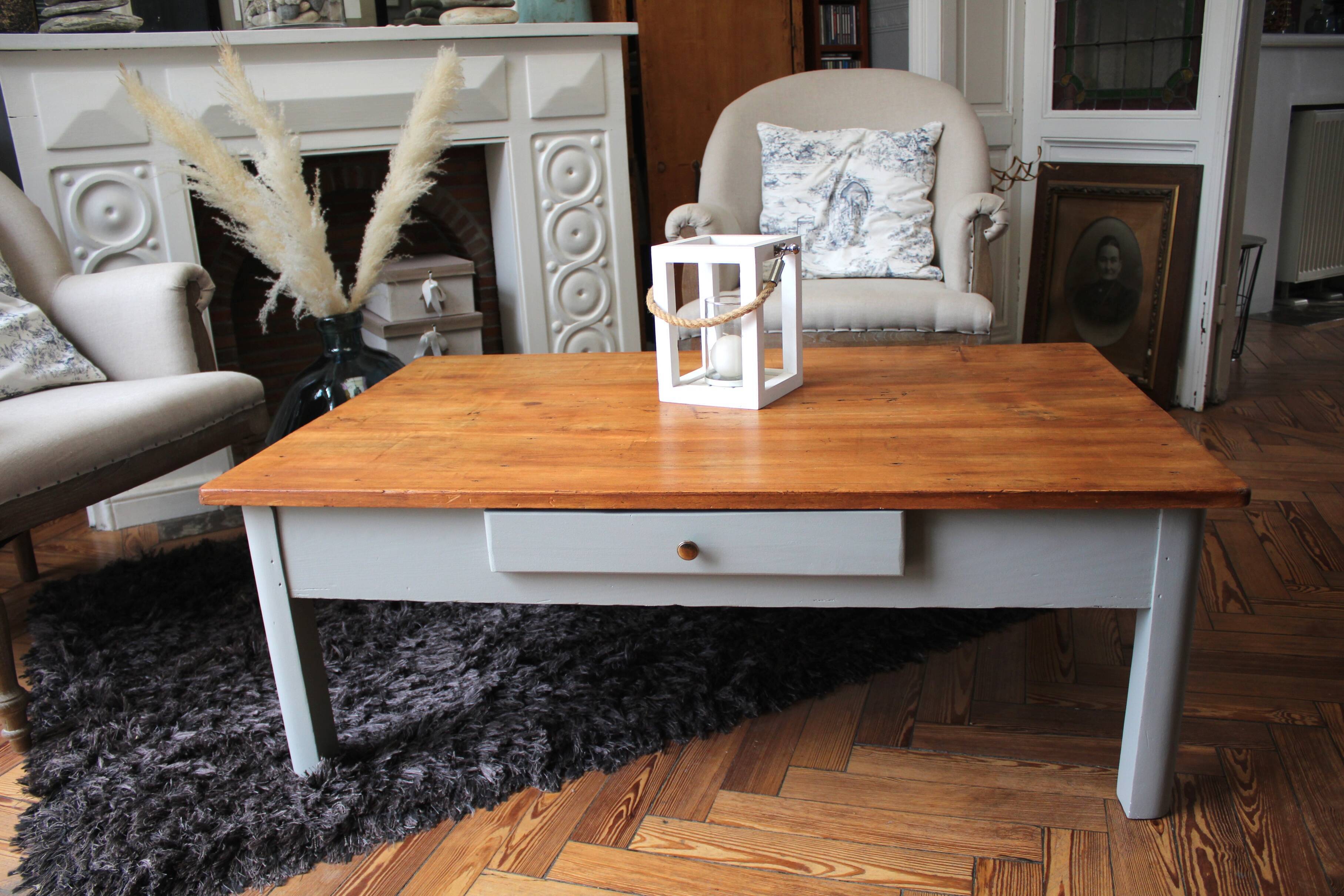 Restored farmhouse coffee table