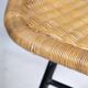 Woven rattan armchair from the 1960s