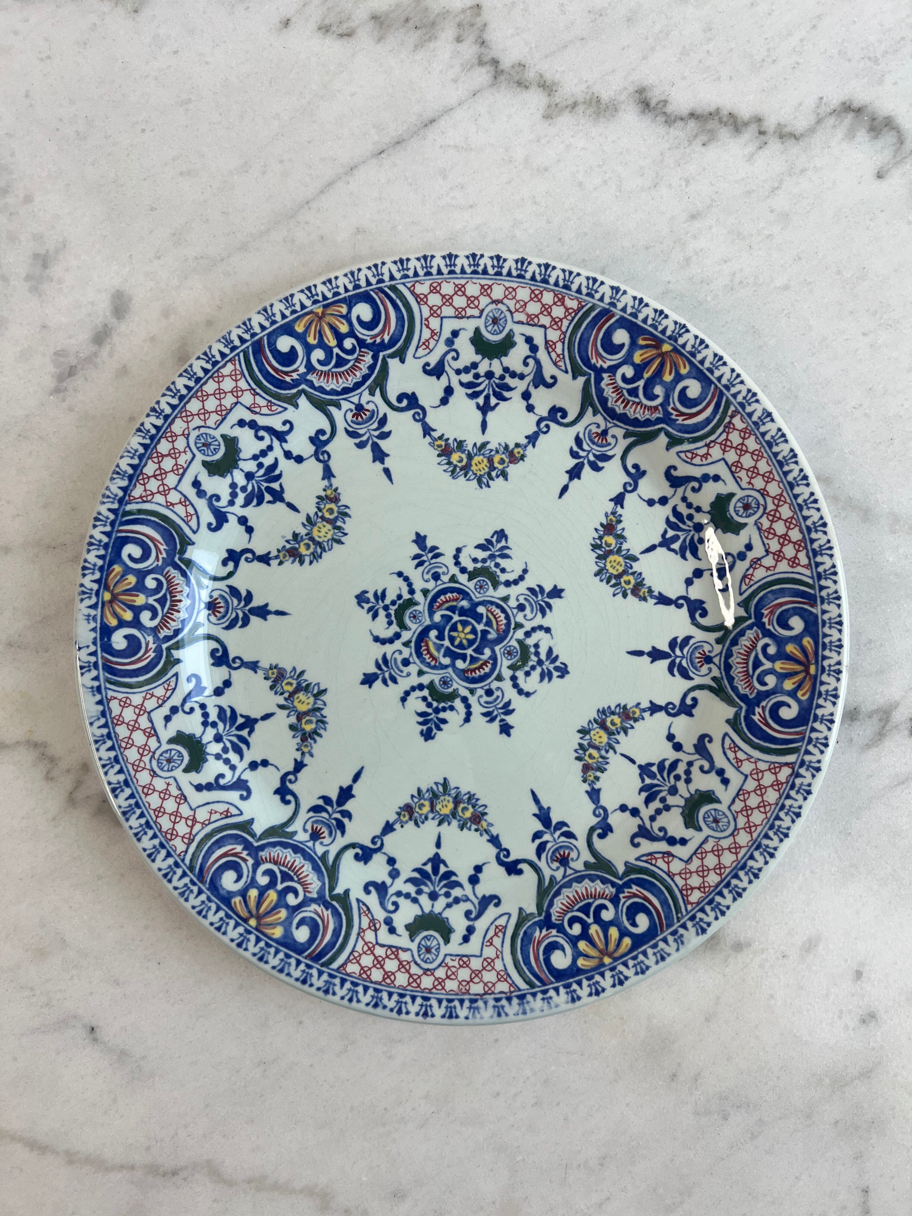 Presentation plate / large plate gien royal