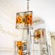 Suspension vintage en verre de Murano par Mazzega – années 70 – verre