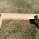 Bancs de ferme en peuplier