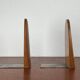 Mid-century Scandinavian wooden bookends, 1960s, set of 2.