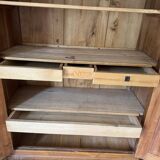 Large Louis Philippe oak wardrobe H: 2m25