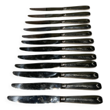 12 couteaux Inox . Vintage