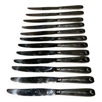 12 couteaux Inox . Vintage