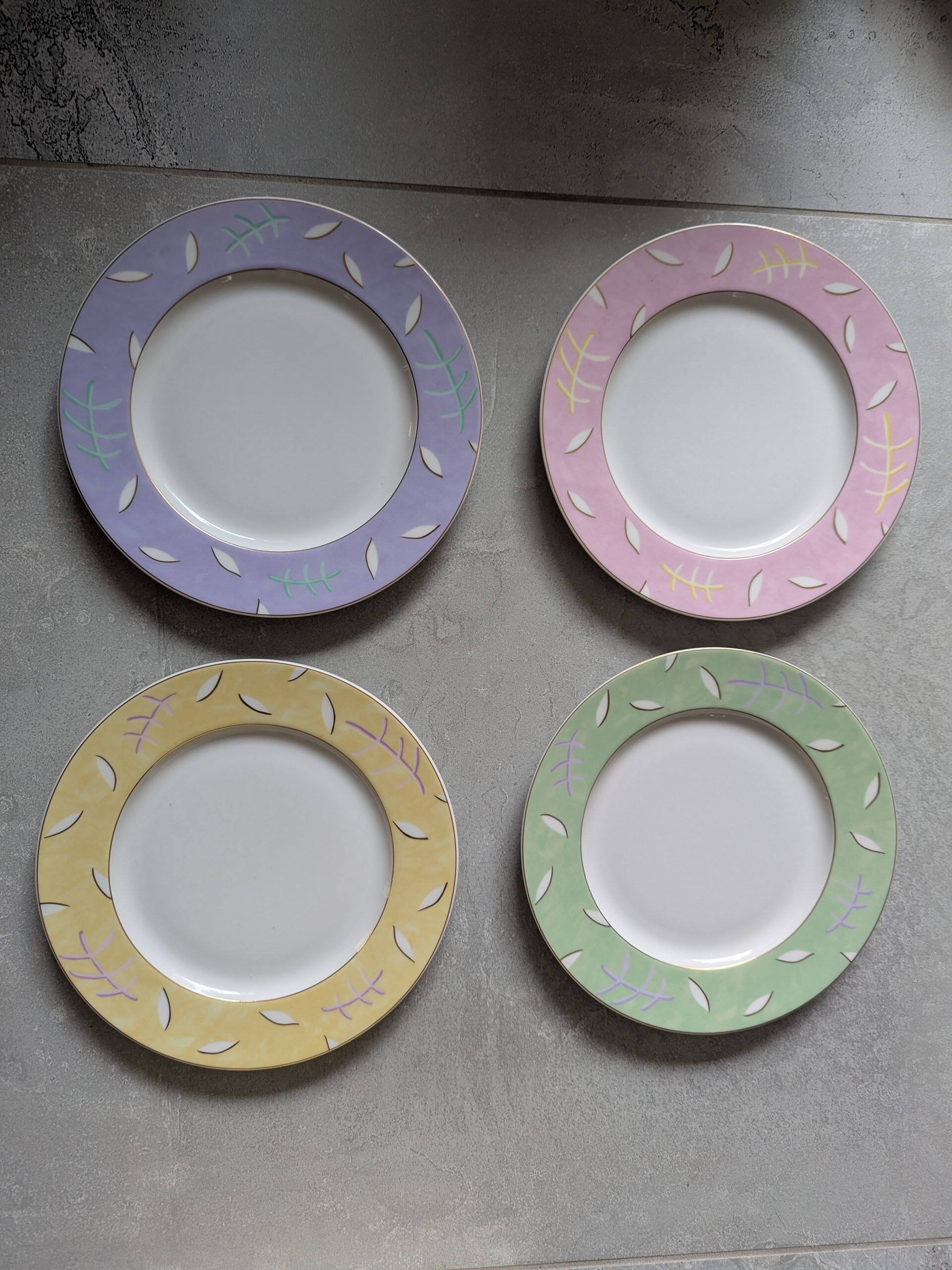 Dessert service Porcelain Letang Remy