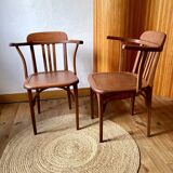 Vintage Stella chair pair – wood, 1950s