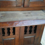 Rustic buffet in natural wood