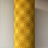 Sequin floor lamp - vintage ceramic and fabric 1970's