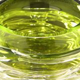 'Tamtam Honey' vase in crystal and green glass - Sem Schanzer (as l'Anverre