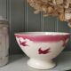 Badonviller earthenware bowl "Swallows"