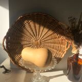 Moulded glass compotier