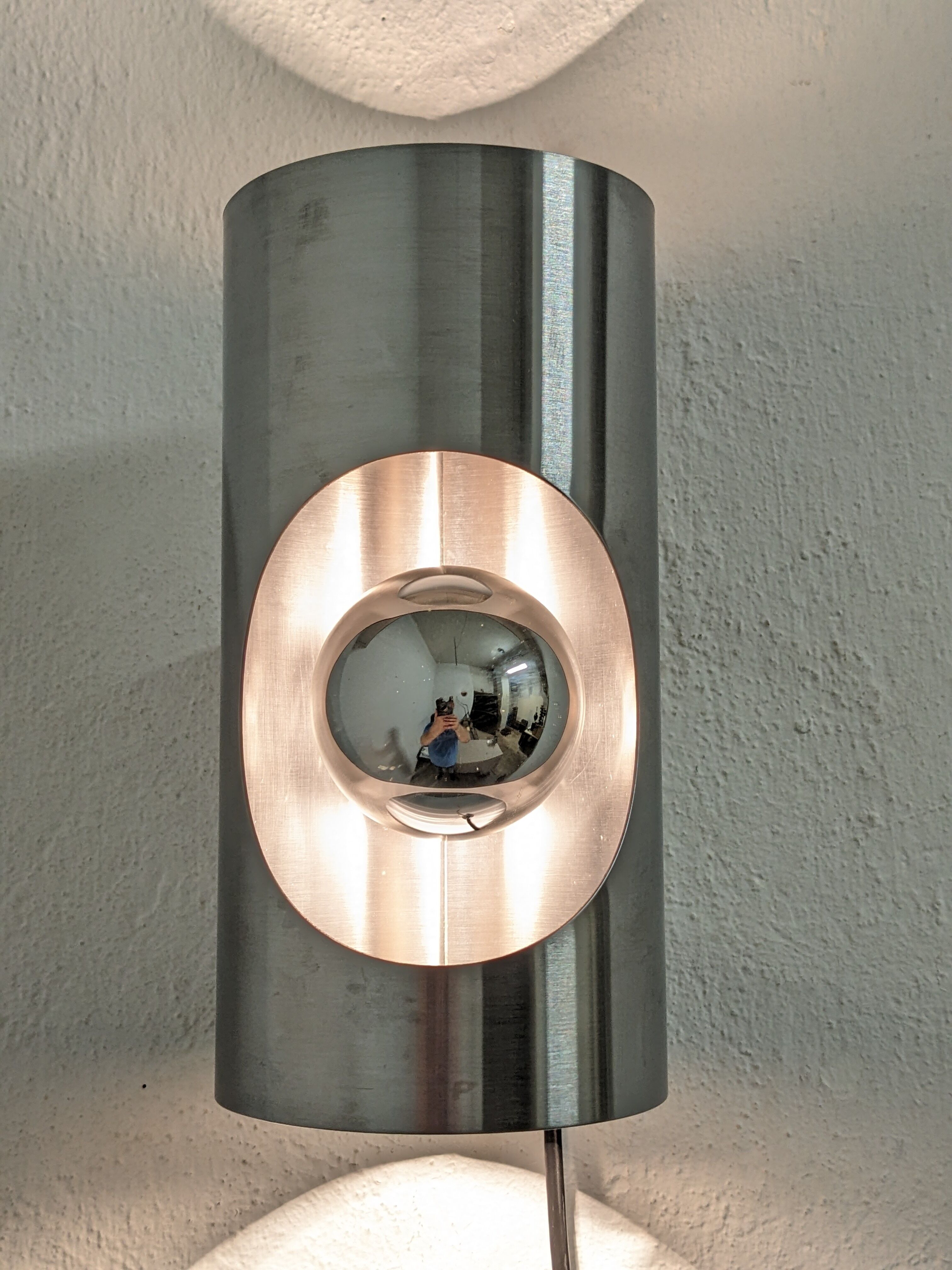 Pair of Space Age wall lamps from the 60s/70s Oxar France