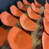 Set of 24 orange Guariche chairs