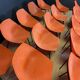 Lot de 24 chaises Guariche orange