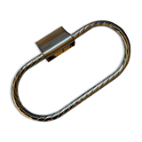 Vintage silver metal towel rack