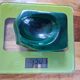 Cendrier en bloc de malachite solide vintage / Vide-Poche — Géométrique lourd de 1,34 kg