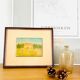 Wood framing fabric and vintage naif campaign décor
