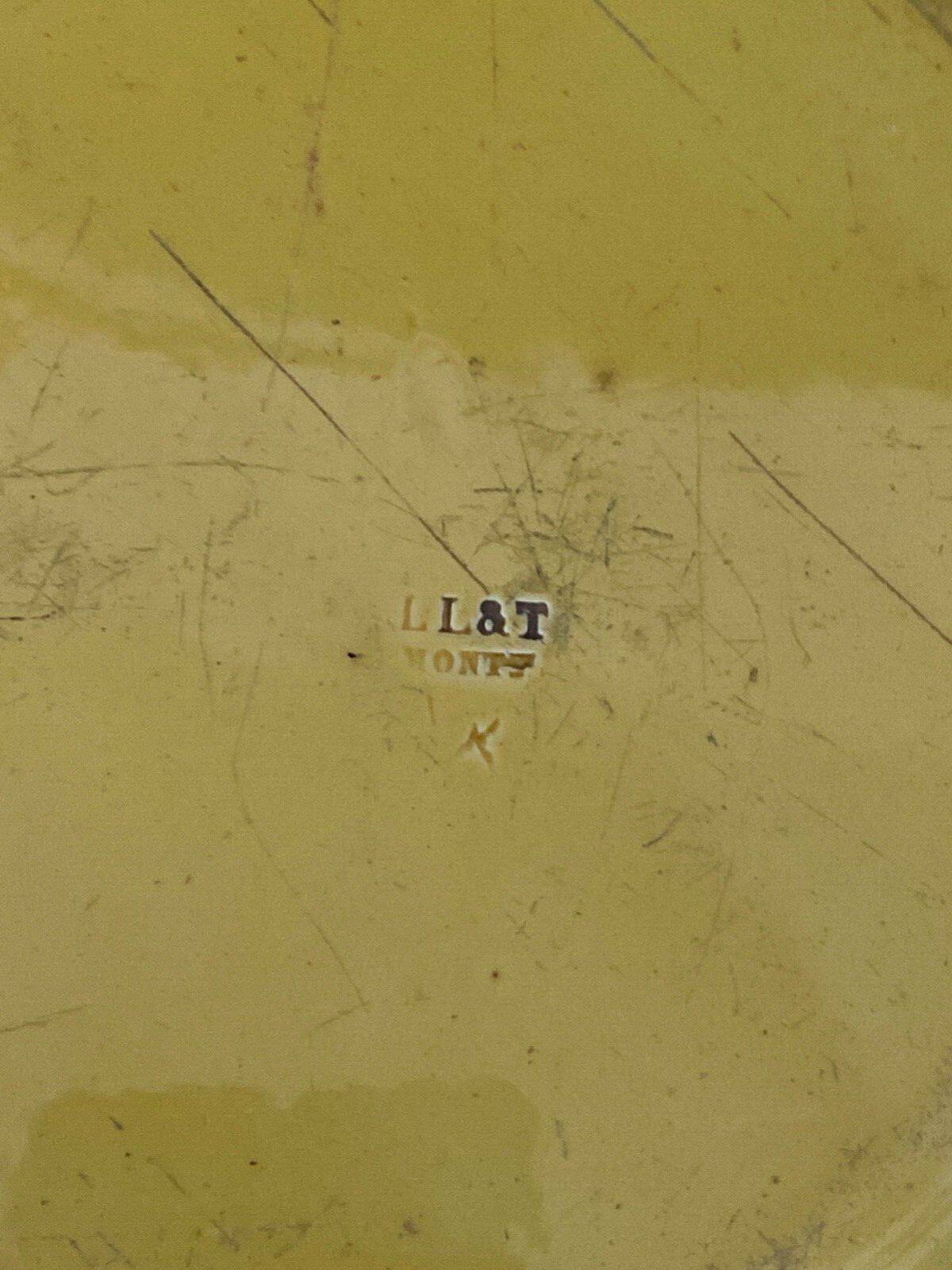 Rebus plate Creil and Montereau hollow marking