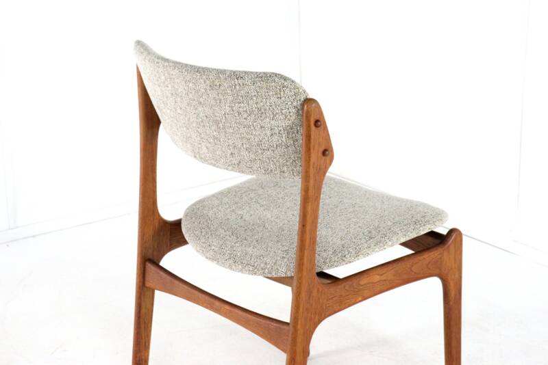 Set of 4 Erik Buch chairs for O.D. Møbler model 49 'Bur' - danish design