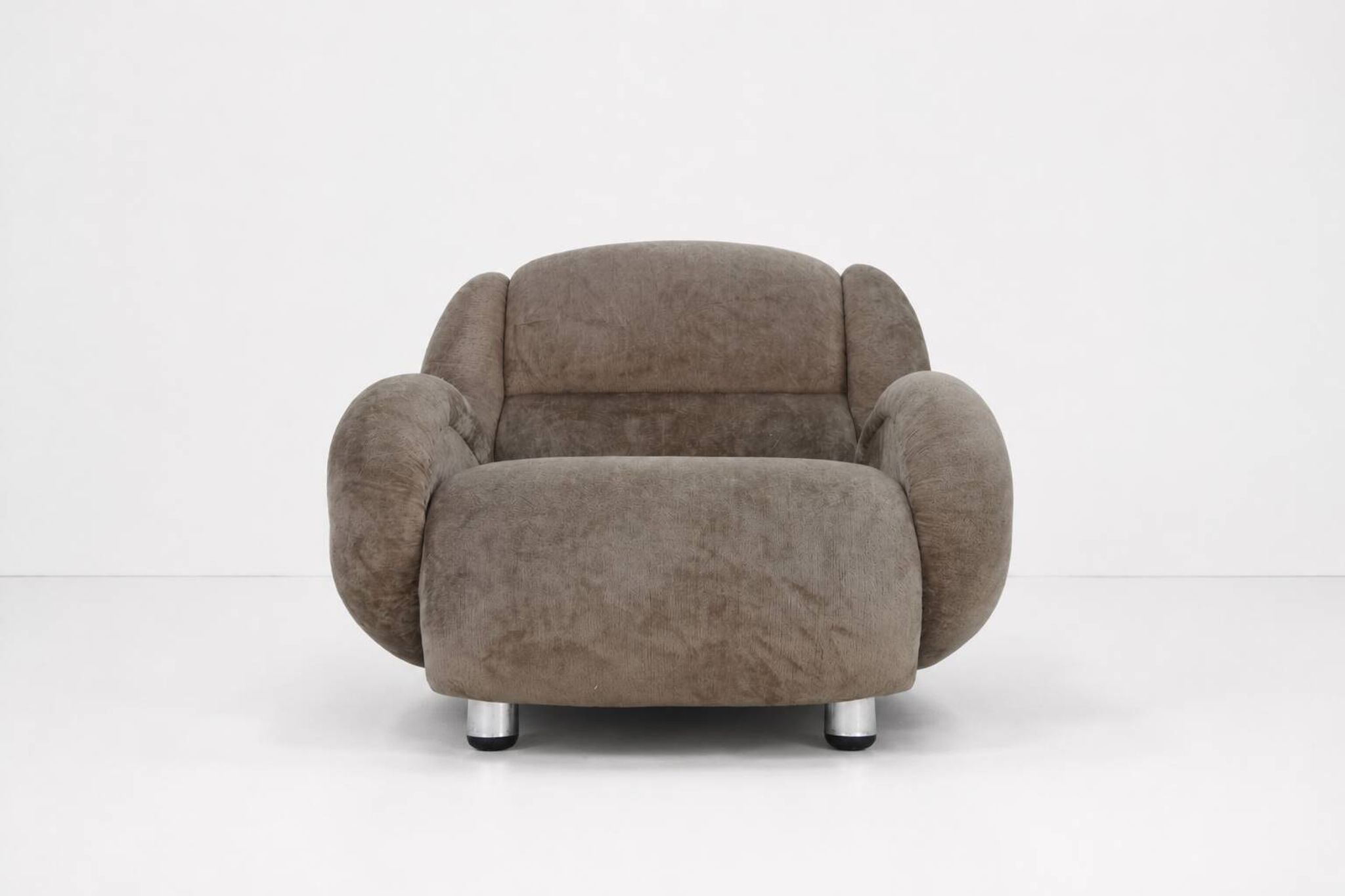 Fauteuil sculptural vintage, Italie années 1970