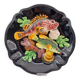 Plat céramique barbotine vallauris trompe oeil kitch Poisson 3