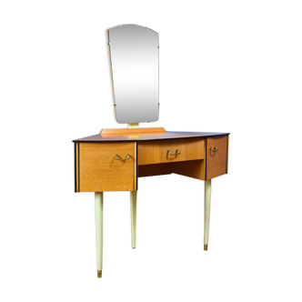 Mid Century  Vintage Avalon Yatton Teak Dressing Table with Mirror 60s