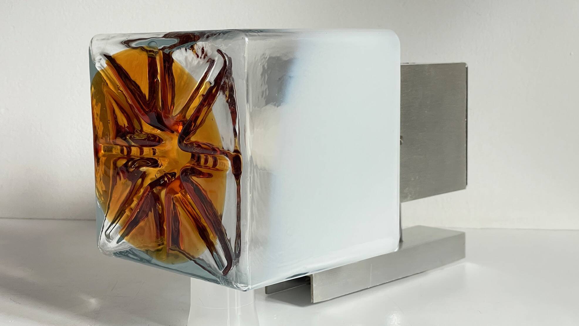 Space age style mazzega wall light