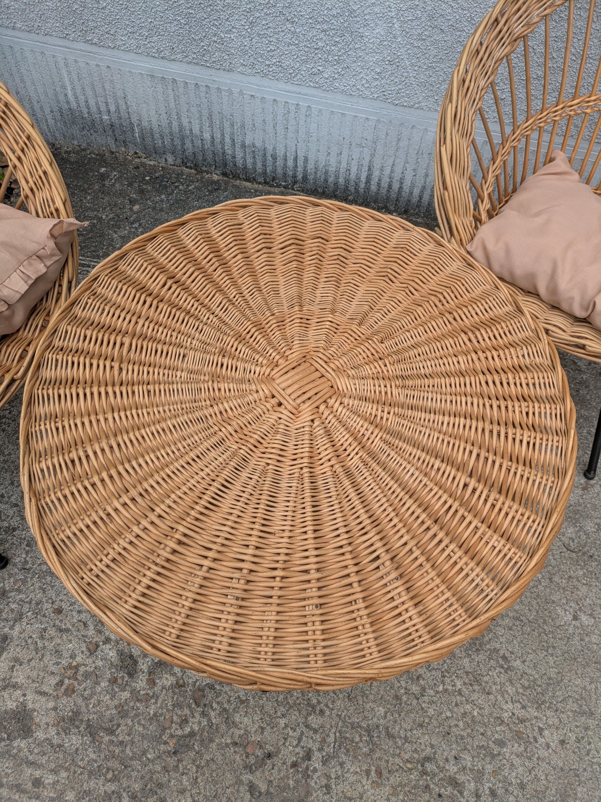 Rattan garden furniture