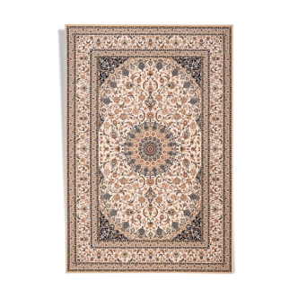 Tapis persan beige et noir chaku 80x150 cm